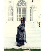 Double Ikkat on Cotton  striking combination of black & white