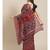 Ajrakh handcrafted on chanderi silk saree  with running blouse