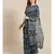 Ajrakh handcrafted on chanderi silk saree  with running blouse