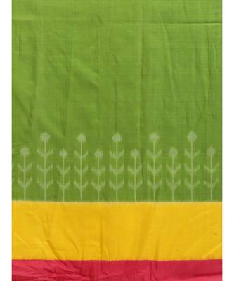 Single Ikkat on Cotton  striking color combination & running blouse 4