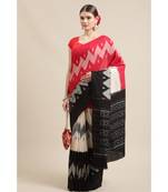 Single Ikkat on Cotton  striking color combination & running blouse