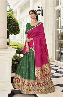 Adorable Banarasi Silk Lehenga Choli 1