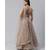 Taupe Sequinned Semi stitched Lehenga and Unstiched Blouse with Dupatta