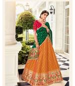 Mustard Banarasi Lehenga