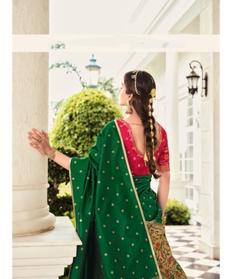 Mustard Banarasi Lehenga 2