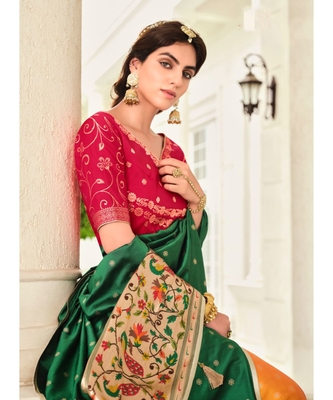 Mustard Banarasi Lehenga 3