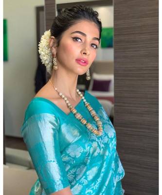 MAHATI Blue  hand_woven silk  sarees with blouse 3