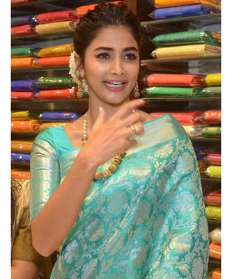 MAHATI Blue  hand_woven silk  sarees with blouse 5