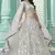 Grey Gota Patti embroidered georgette semi stitched lehenga