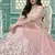 Pink Gota Patti embroidered georgette semi stitched lehenga