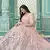 Pink Gota Patti embroidered georgette semi stitched lehenga