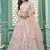 Pink Gota Patti embroidered georgette semi stitched lehenga