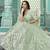 Pista Green Gota Patti embroidered georgette semi stitched lehenga