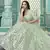 Pista Green Gota Patti embroidered georgette semi stitched lehenga