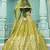 Floracance Green Gota Patti embroidered georgette semi stitched lehenga