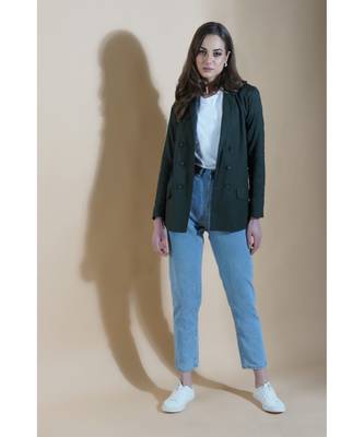 Fabnest womens cotton flex casual blazer 4