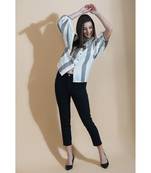 Fabnest Womens cotton pastel toned assymetrical top