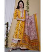 Women's kurti and Sharara with Dupatta With Gotta Work