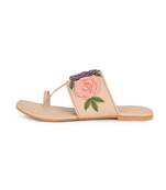 Pastel Flowers Kolhapuri Flats