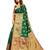 Green woven art silk sarees saree with blouse