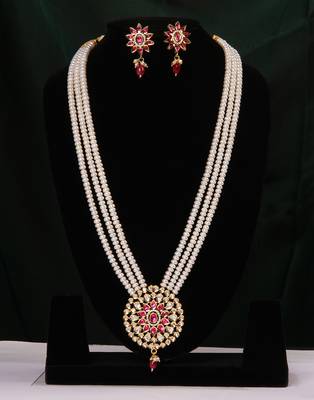 Real Natural Hyderabadi pearls Set With Certificate 1