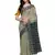 Light green printed linen saree with blouse