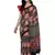 Black printed linen saree with blouse