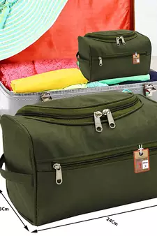 Atorakushon    Nylon Hanging Travel Toiletry Bag Cosmetic Makeup Storage Box Vanity Organizer Jewellery Pouch {Mehndi}