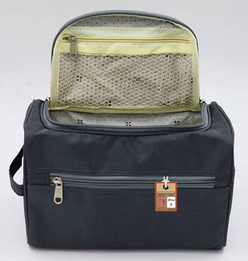 Atorakushon    Nylon Hanging Travel Toiletry Bag Cosmetic Makeup Storage Box Vanity Organizer Jewellery Pouch {Grey} 3