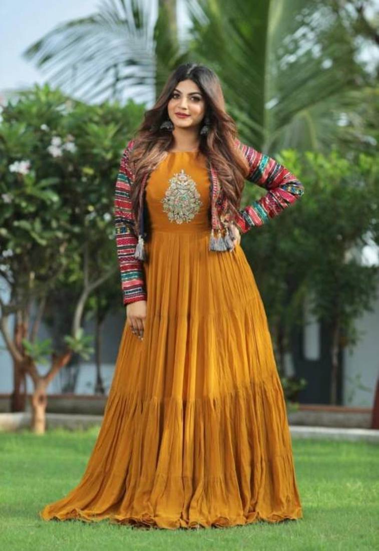 Haldi function gown for wedding JAIPUR FASHION 3763735