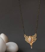 Gold diamond mangalsutra