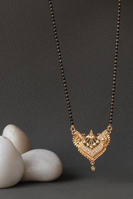 Gold diamond mangalsutra 1