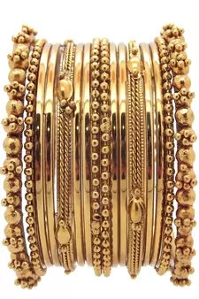 Gold bangles-and-bracelets