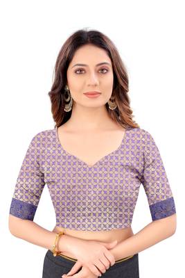 Maroon woven art silk sarees saree with blouse 5